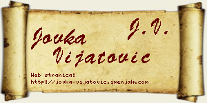 Jovka Vijatović vizit kartica